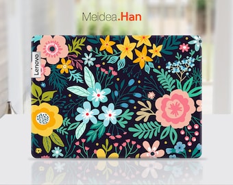 Lenovo Laptop Skin ThinkPad X1 Yoga Personalized Customizable Flowers Art Vinyl Gifts For Her For Lenovo Slim Legion Yoga Ideapad Thinkbook