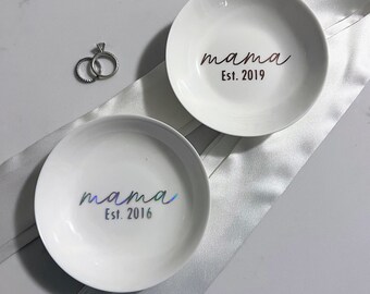 Mother’s Day Gift - Mama Ring Dish – Gift for Mom – Ring Dish – Ring Holder – New Mom – Baby Shower gift – Mother Day Ring Dish