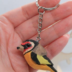 Goldfinch keyring