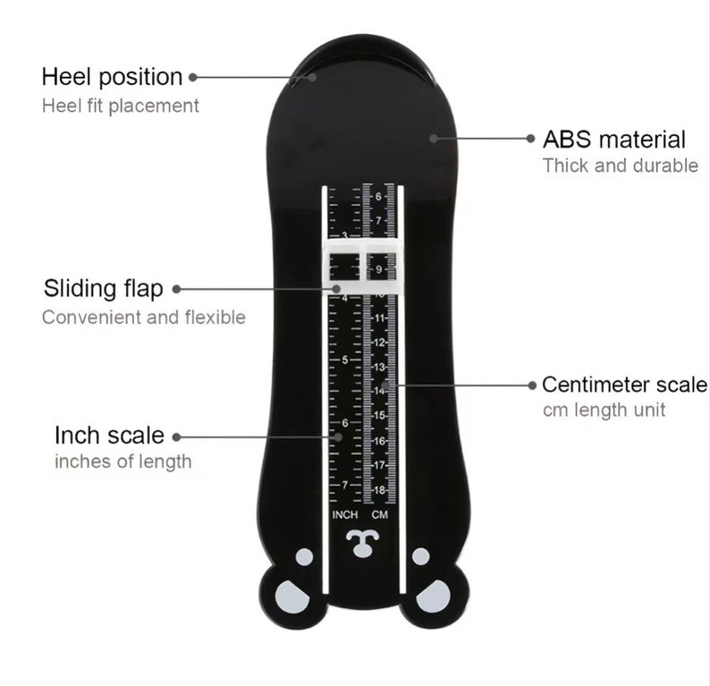 Toddler Foot Length Shoe Measure Tool Etsy