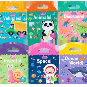 1 pegatinas divertidas Montessori para niños, la capacidad del bebé para usar las manos y el cerebro, juguete de educación temprana, libro de pegatinas portátil