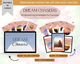 Done For You Dream Chasers Rebrandable Coaching Programm l Ebook-Inhalt für Life Coach l Zielplaner Setting Coach l Geschäftskurs