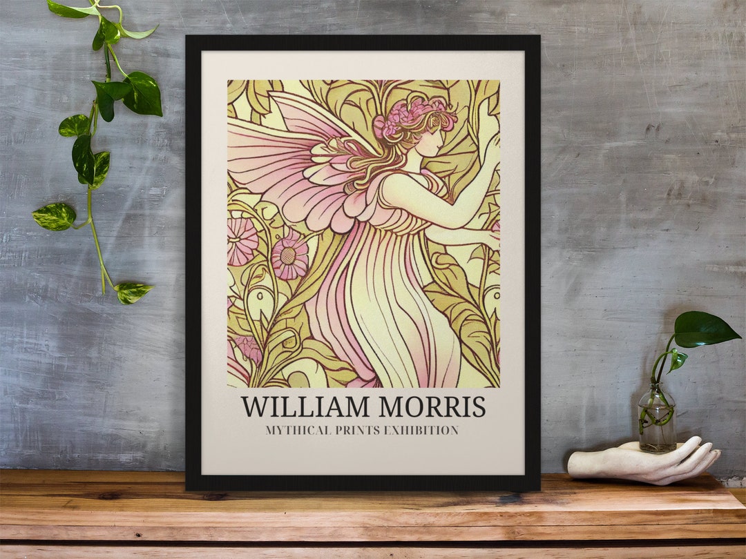 Enchanted Forest Fairy Poster Print William Morris Inspired ...