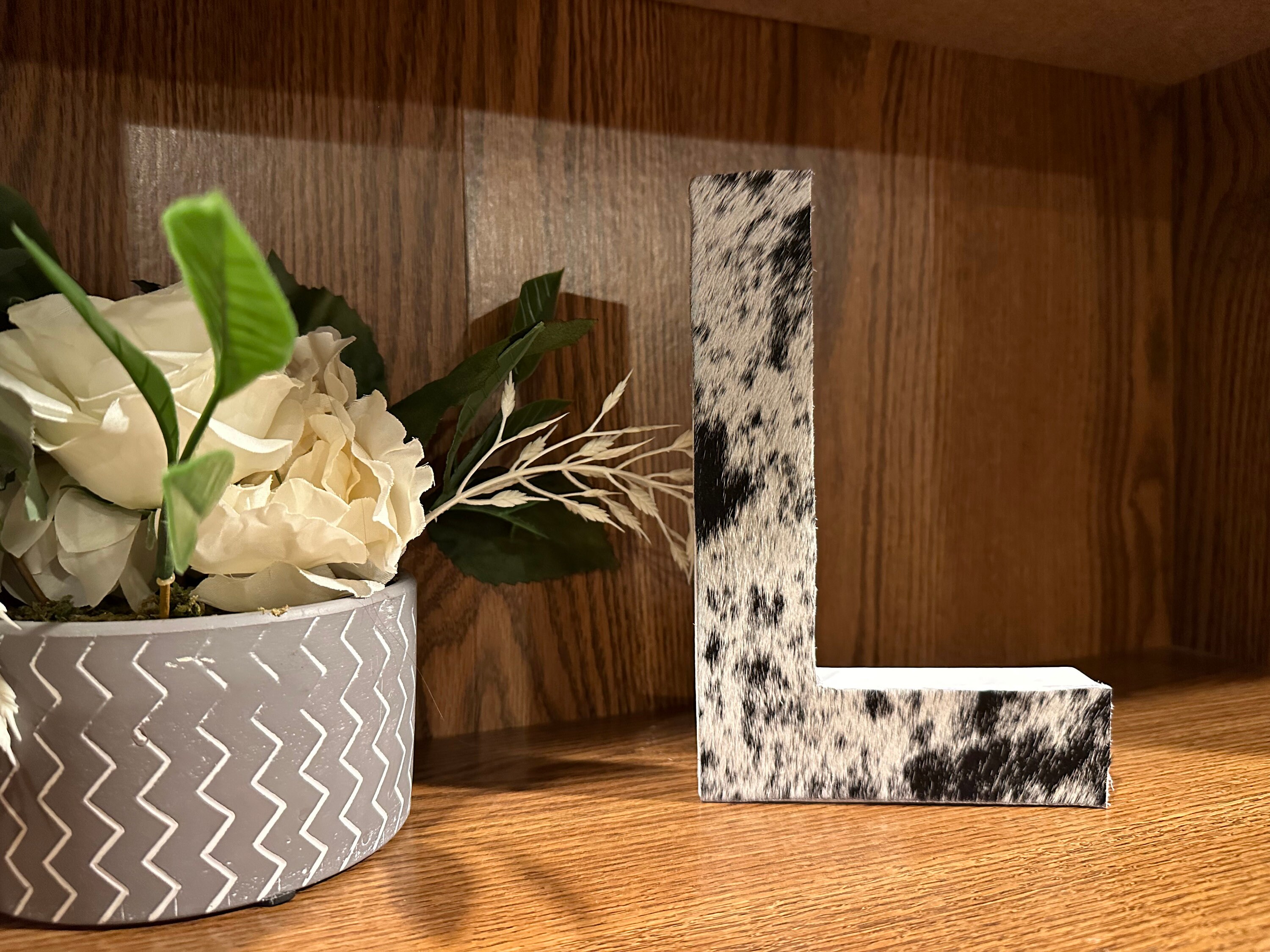 Genuine Cow Hide Letters Etsy