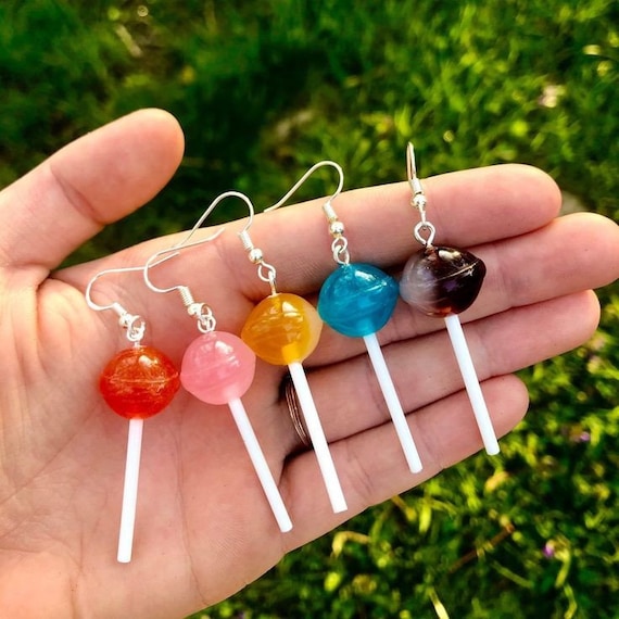 Striped mini lollipop earrings∴ Fiorucci Mini Lollipop Earrings | White | FARFETCH EG