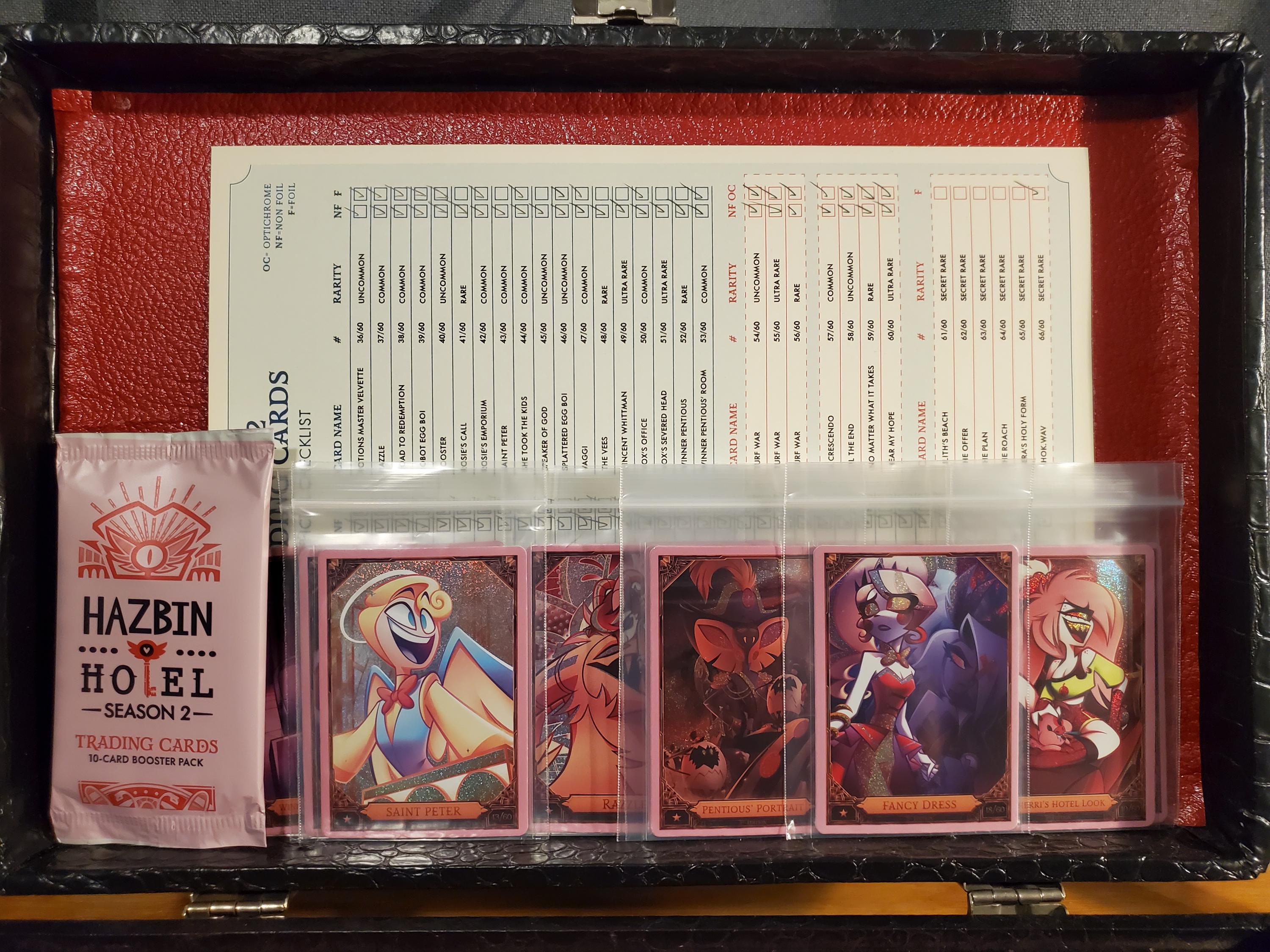 Hazbin Hotel (season 2) 2nd Edition Pink Border Foil Trading Cards