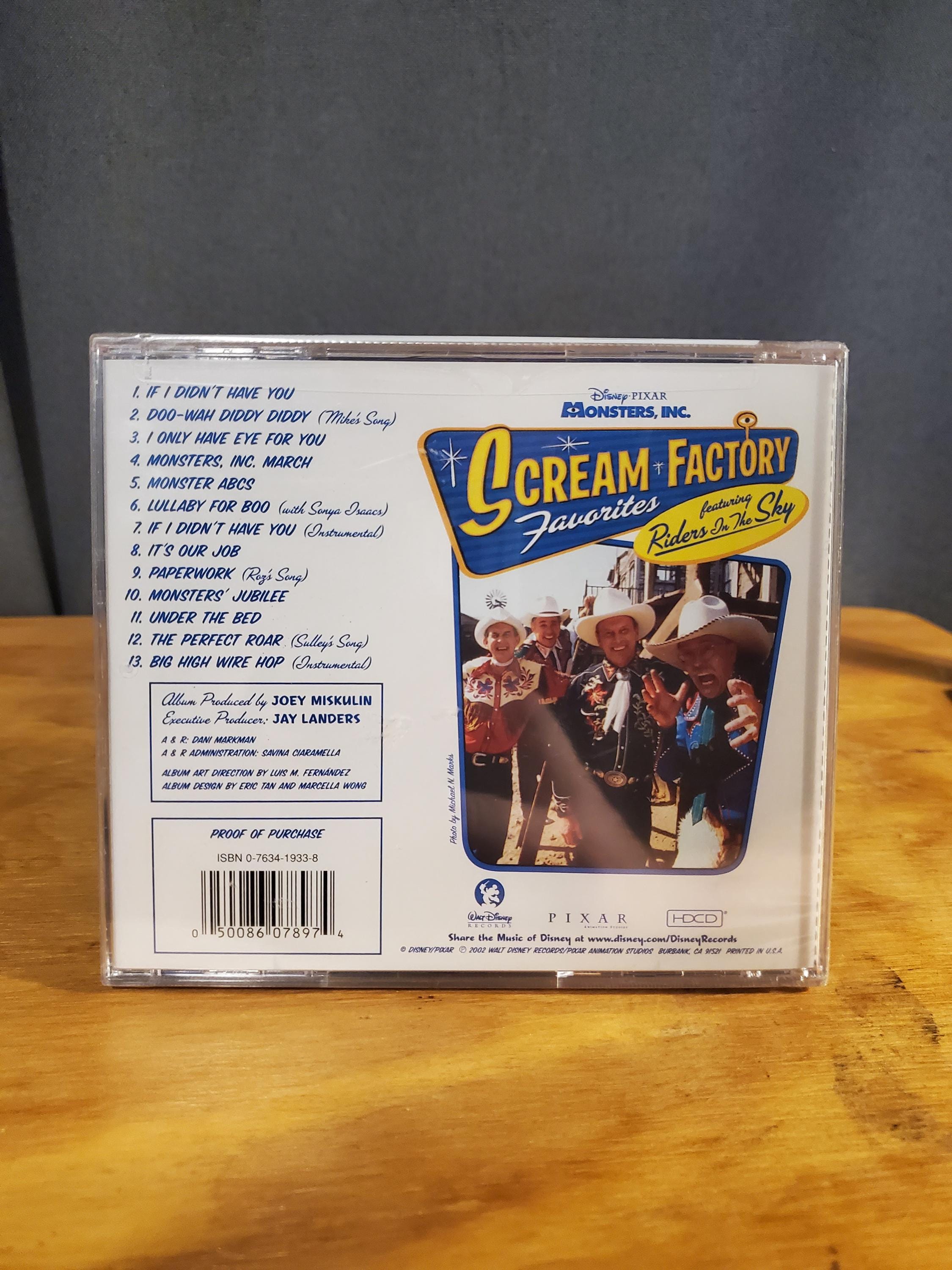 Monster's Inc. Scream Factory Favorites CD *sealed-new* - Etsy