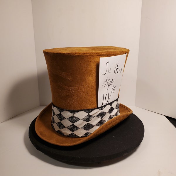 Alice in Wonderland- Madd Hatter Customized Costume Top Hat