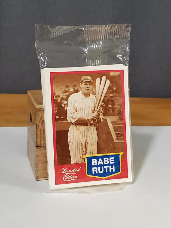 Vintage 1989 Collectible Pack of Babe Ruth Baseball Cards - Etsy