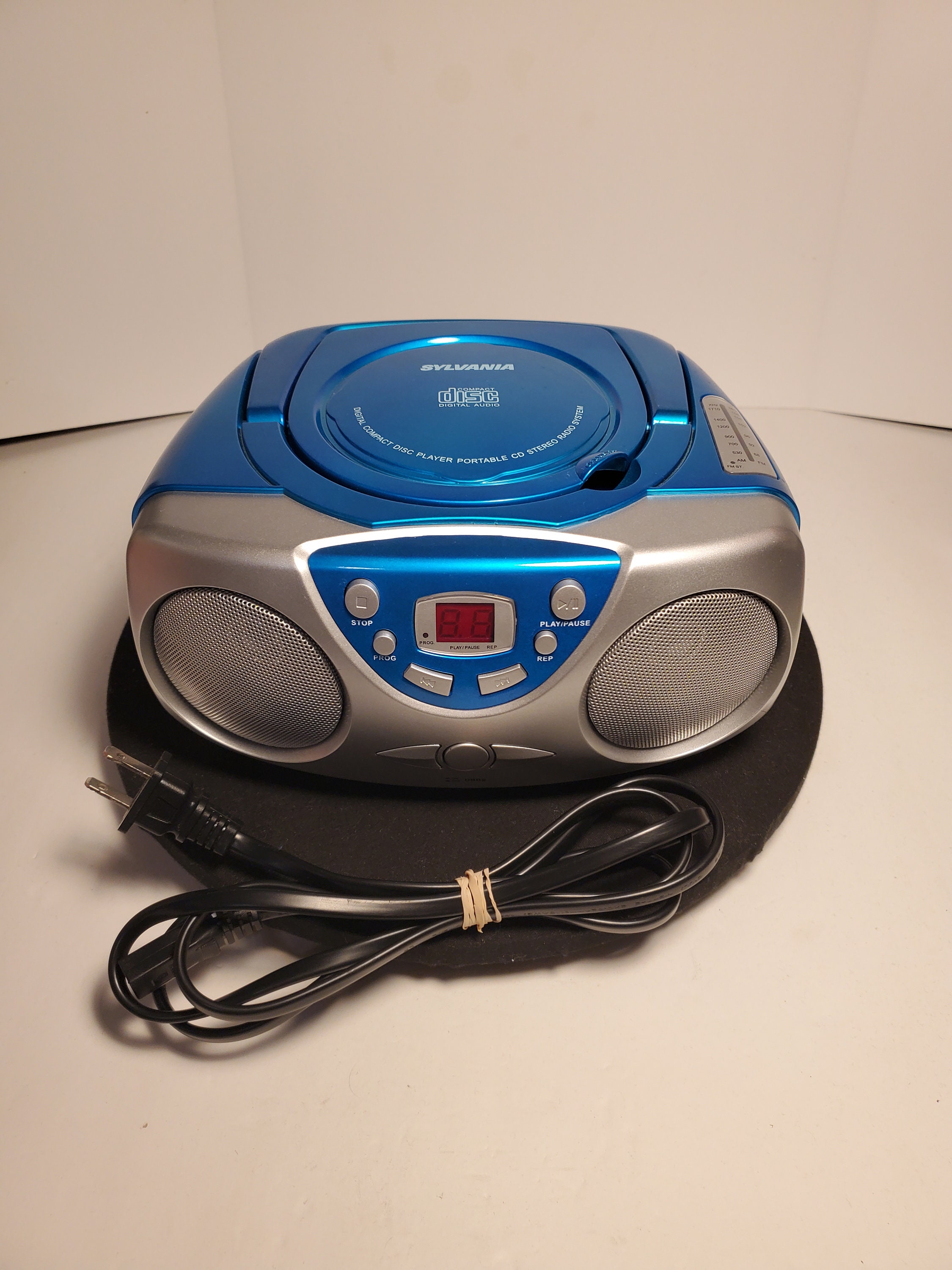 Radio CD Portable FM/ MW Vintage, Lecteur CD-MP3, USB, Stéréo