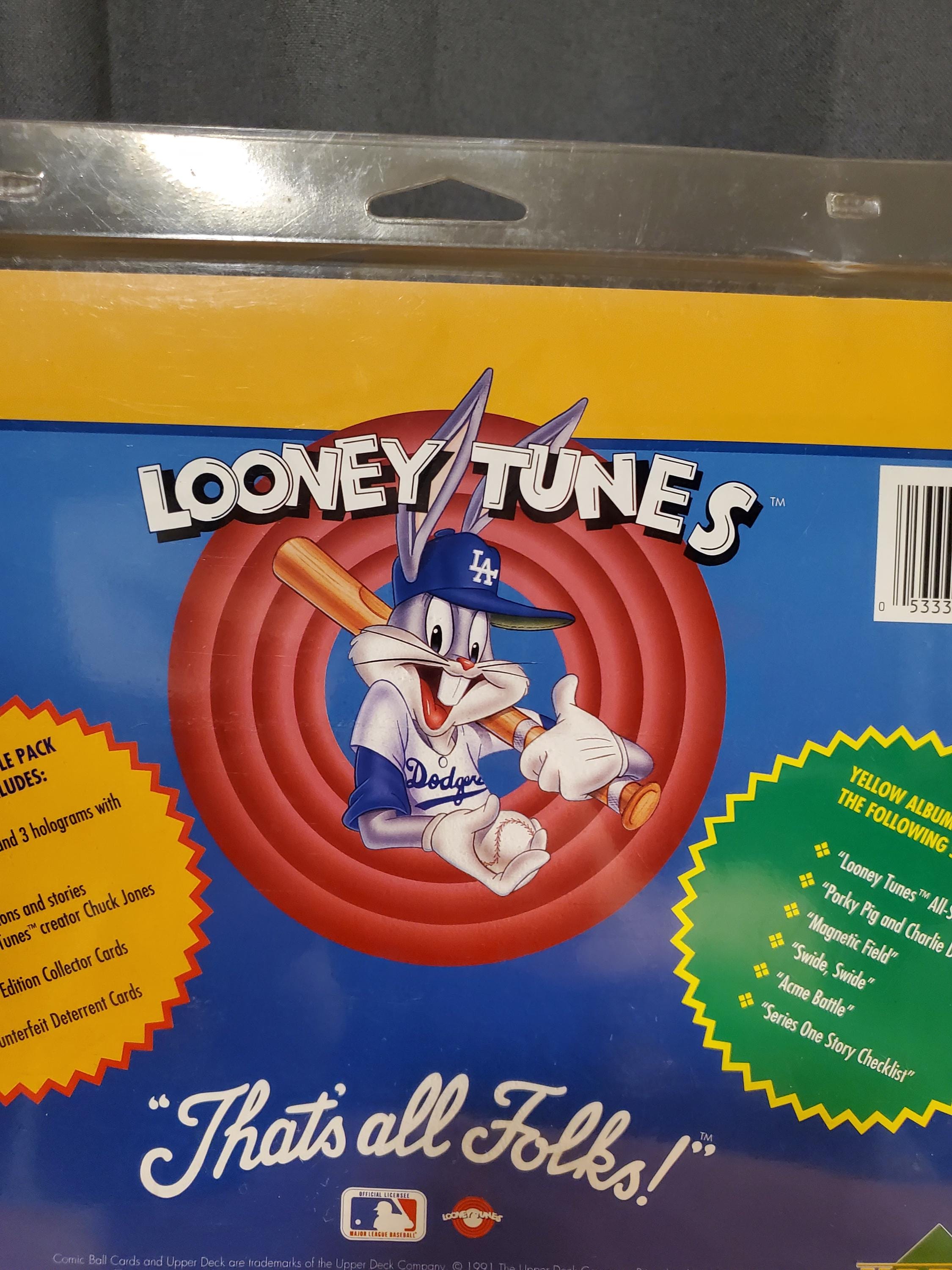 1991 Upper Deck Looney Tunes Comic Ball Set and Album Baseball