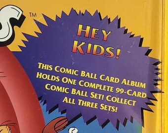 1991 Upper Deck Looney Tunes Comic Ball Set and Album Baseball