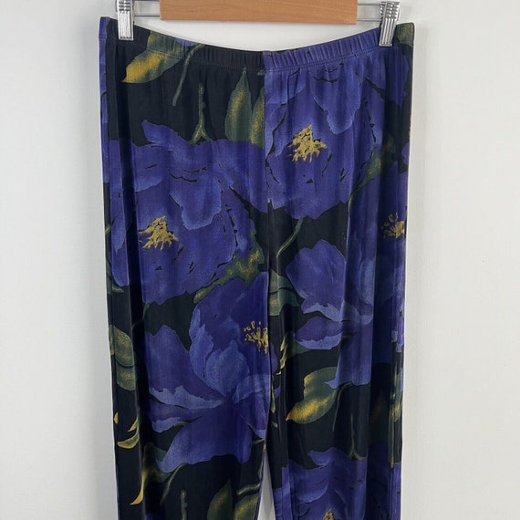 Chicos Travelers Pants 2 Large Floral High Rise W… - image 6