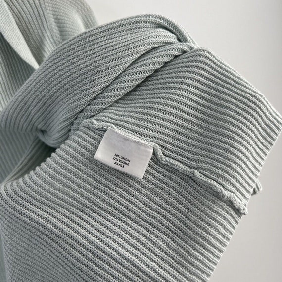 Eileen Fisher Large Cardigan Sweater Cotton Silk … - image 6