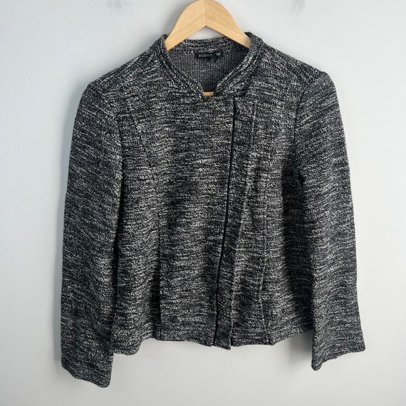 Eileen Fisher Small Tweed Jacket Blazer Full Zip … - image 2