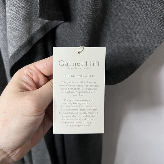 Garnet Hill Merino Wool Cardigan XS/S Sweater Ove… - image 6