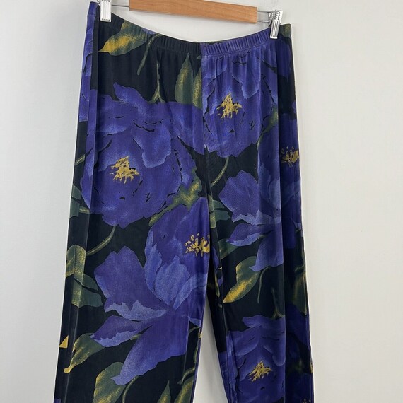 Chicos Travelers Pants 2 Large Floral High Rise W… - image 5