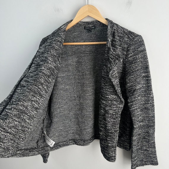 Eileen Fisher Small Tweed Jacket Blazer Full Zip … - image 5