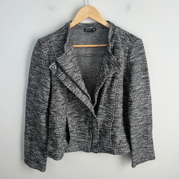 Eileen Fisher Small Tweed Jacket Blazer Full Zip … - image 1