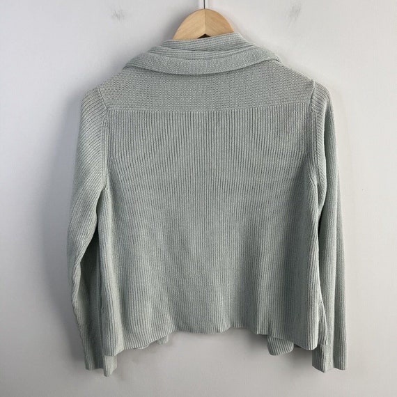 Eileen Fisher Large Cardigan Sweater Cotton Silk … - image 2