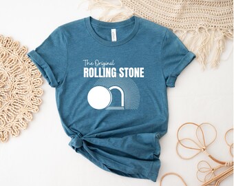 Original Rolling Stone Shirt, Rolling Stones T-Shirt, Trendy Easter Clothing, Jesus Christ Shirt, Christian Gift, Faith-Based Graphic Tee