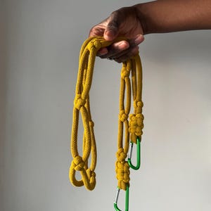Knotted Rope Phone Sling, Carabiner Crossbody Strap, Cozy Paracord - Unknot Cloud Cord Collection