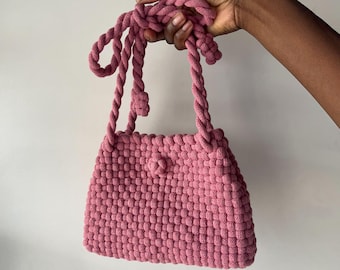 Woven Baguette with Knot Button - Handmade Cloud Cord Collection