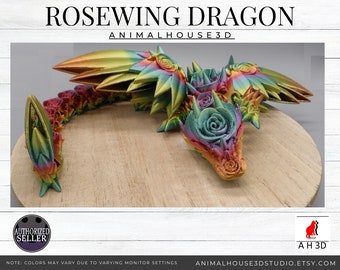 RoseWing Dragon - Articulated Cinderwing3D Dragon!!