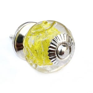 Handmade Glass Cabinet Knobs Colorful Decorative Drawer Pulls for Furniture