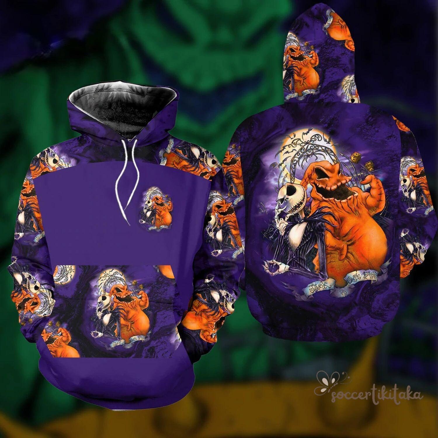 Discover Oogie Boogie 3D Hoodie, Halloween Hoodie, Sudadera con Capucha 3D de Oogie Boogie