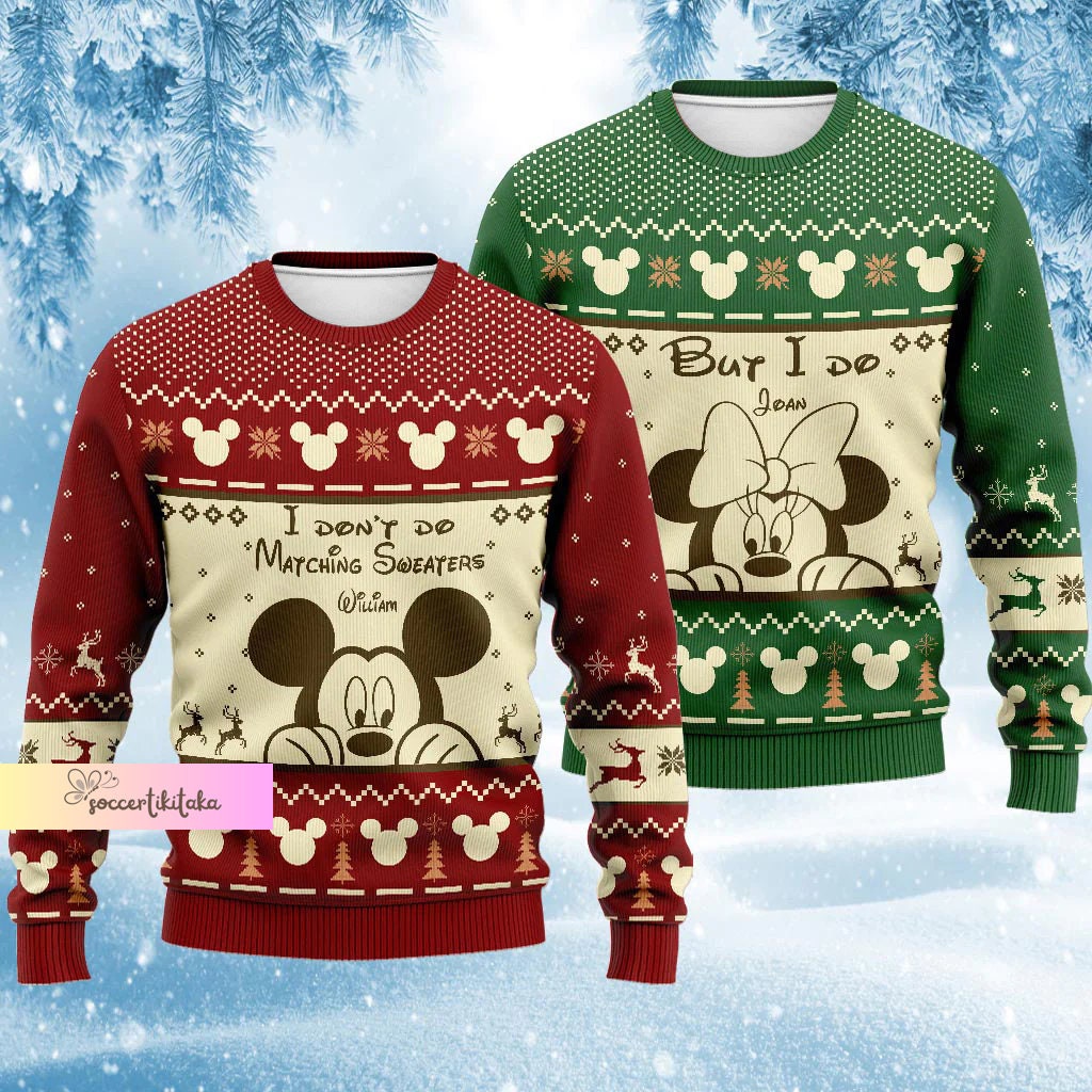 Hot Disney Version Minnie Mouse Disney x Louis Vuitton Ugly Sweater For Men  And Women - Binteez