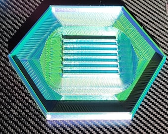 Bandeja hexagonal para plantas, platillo para maceta impreso en 3D, bandeja geométrica moderna para macetas, Hexware