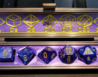 Dungeons & Dragons Dice Case 3D Printed PLA multicolor Hexware