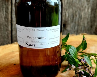 Peppermint (mentha × piperita)  Hydrosol, Floral Water, Artisan-distilled