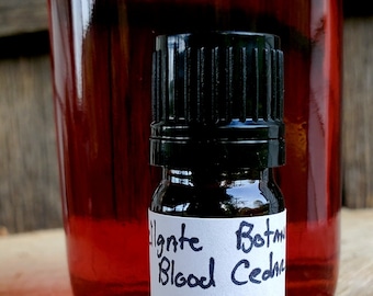 Blood Cedarwood (juniperus virginiana)  Essential Oil, 5ml Sustainably Wild Harvested, Small Batch Artisan Distilled