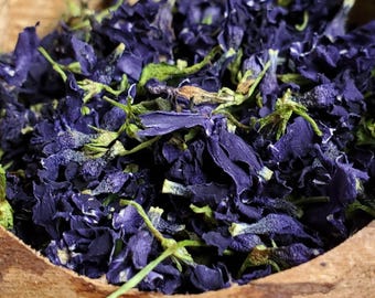 Dried Wild Sustainably Harvested Vinca Minor Flowers Periwinkle