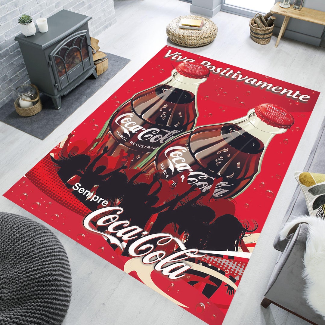 Coca Cola Rug Coke Rug Coca Cola Retrobottle Rug Rugs for Etsy