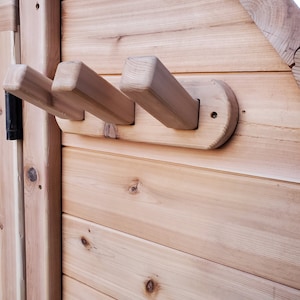 sauna towel rack