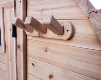 sauna towel rack