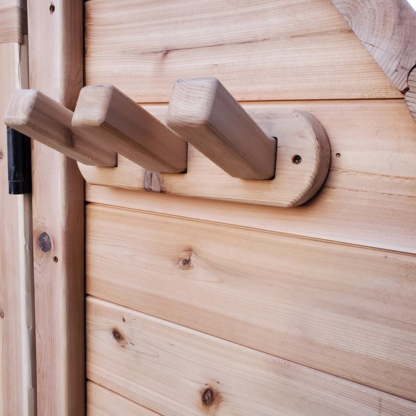 sauna towel rack