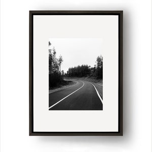Black White Wall Art, Mountain Art Print, Mountain Poster, Landscape Prints, Nature