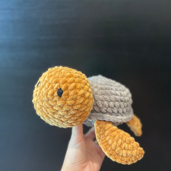 Handmade Stuffed Turtle- Crochet