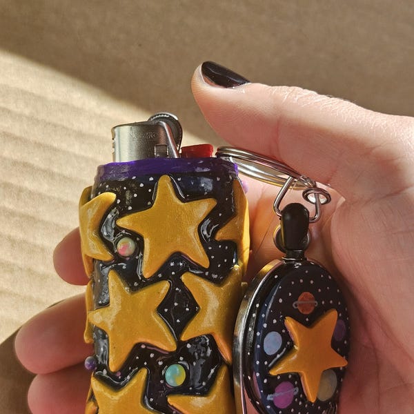 Cosmic star/planet Lighter Cover