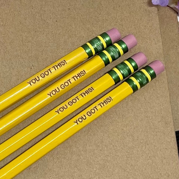 Custom Engraved Ticonderoga Pencil Set | Personalized Stationary | Teacher Gift | Gift