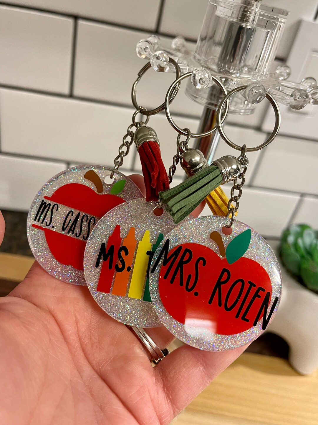 Teacher Keychain Thank You Gift Personalized Keychain End of the Year