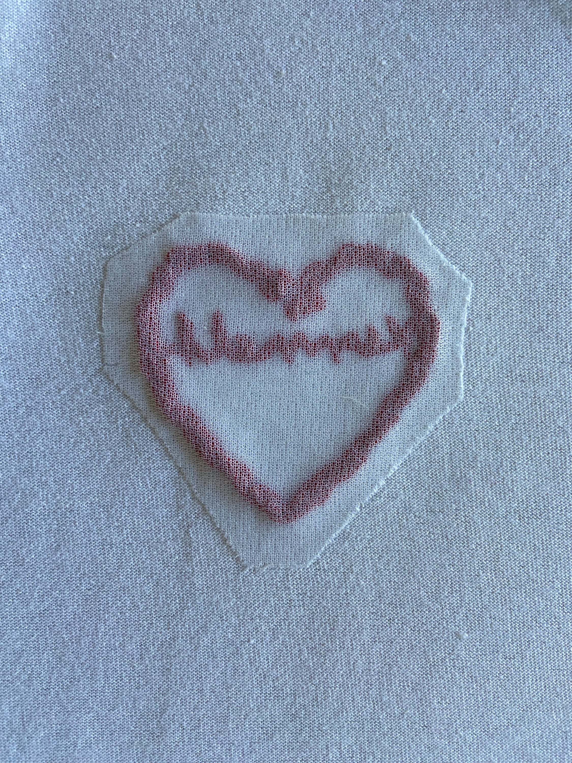 Women's Embroidered Heart Letter or Word T-shirt - Etsy
