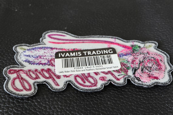 Pink Heart Patch  Embroidered Patches by Ivamis Patches