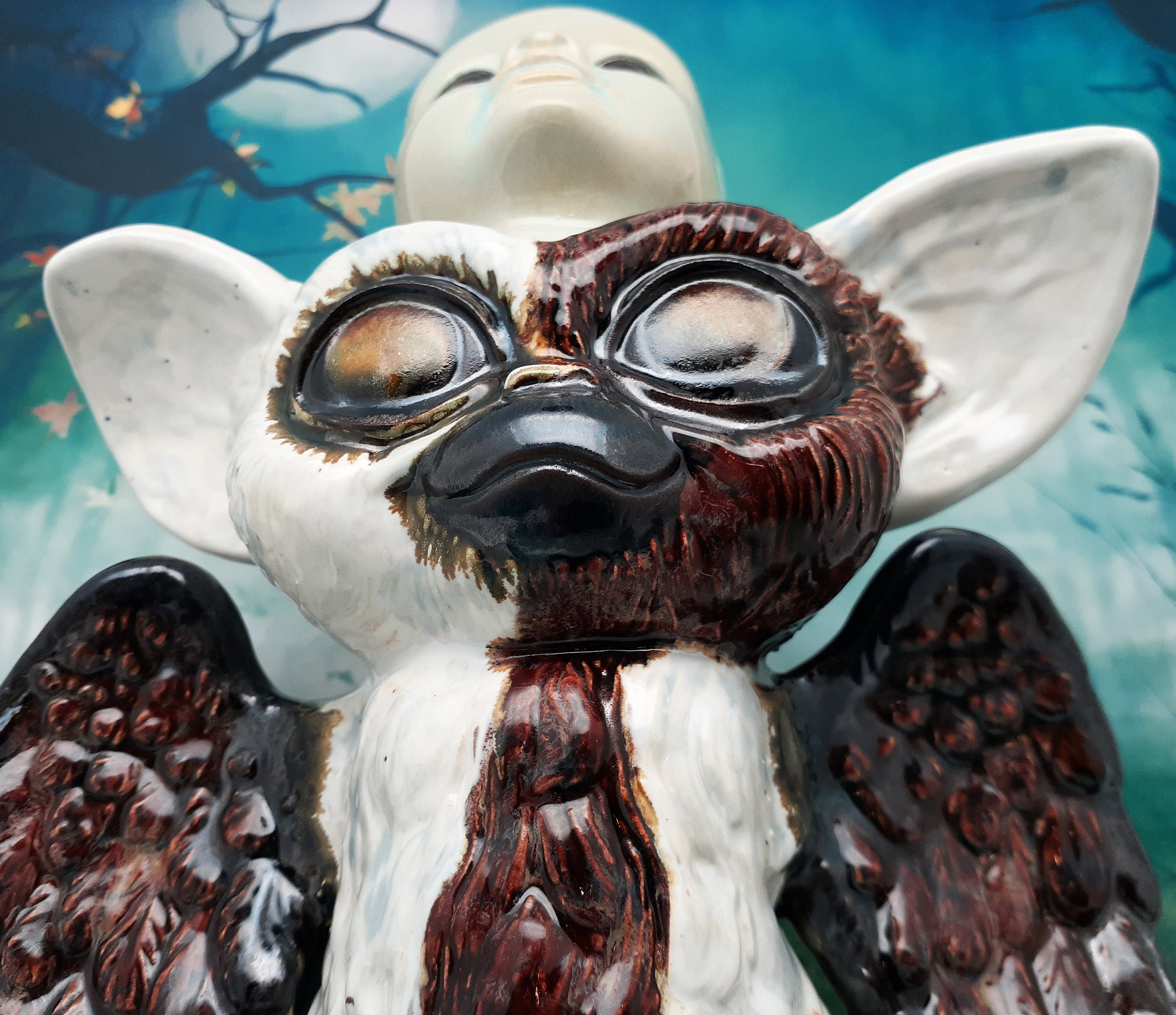 Evil Gizmo Mogwai Gremlin - Ceramic Figurine: 1980s Gremlins