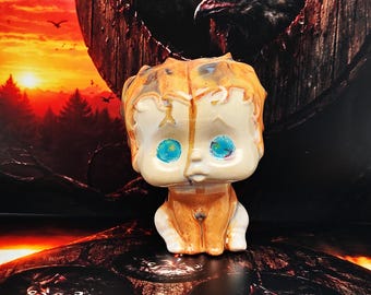 Reliquia de dibujos animados de la evolución equivocada: figura de cerámica original hecha a mano, decoración de terror gótico