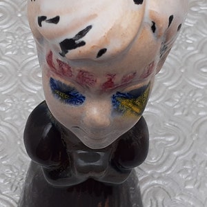 Original Handmade Ceramic Statue Doll Head Praying Addict Macabre Dark Humor Nightmare Halloween Gothic Decor Occult Assemblage Cute Creepy